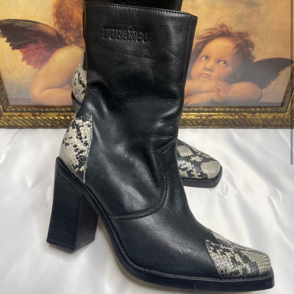 90’s Durango Black and Gray Women's Boots